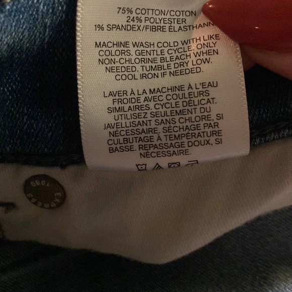 Express NWOT Mid Rise Striped Legging Jeans - Picture 5 of 5